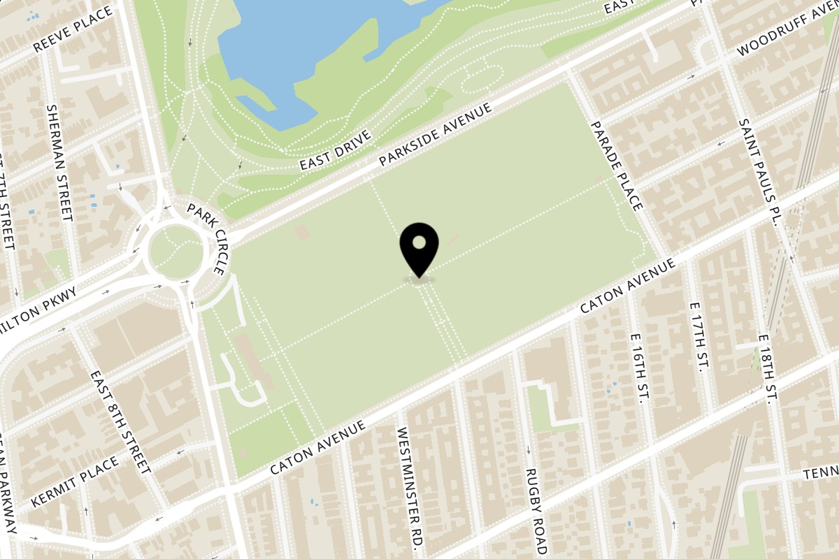 Map showing the location of LARK by the Park on 1311 Caton Ave in Brooklyn